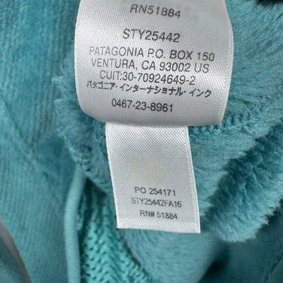 Patagonia Re-Tool Snap-T Fleece Pullover Teal Blue Womens Medium 25442 FA16 - Picture 6 of 9